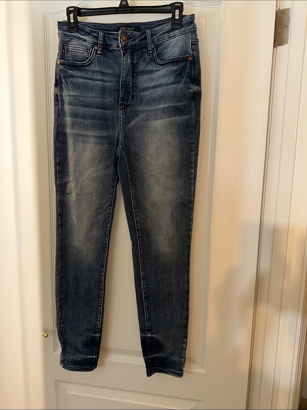 Judy Blue Women's Skinny Jeans in Dark Washed Blue